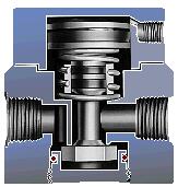Balanced air shutoff valve, excellent performance for high back pressure applications.