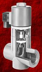 diaphragm seal solenoid valve uses DuPont brand PTFE shaft for stick-free operation