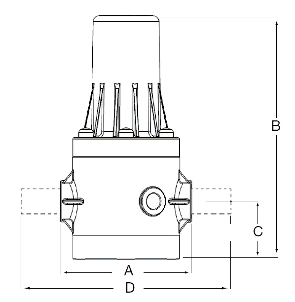 pressure regulator dimensional drawing