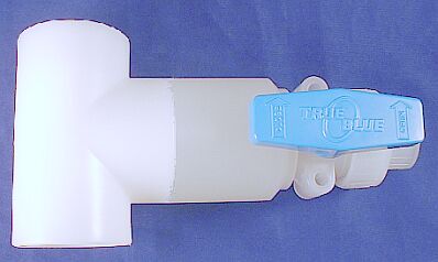 butt fusion or bcf natural polypropylene ball valve for lateral drop