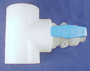 socket fusion polypro ball valve for lateral drop